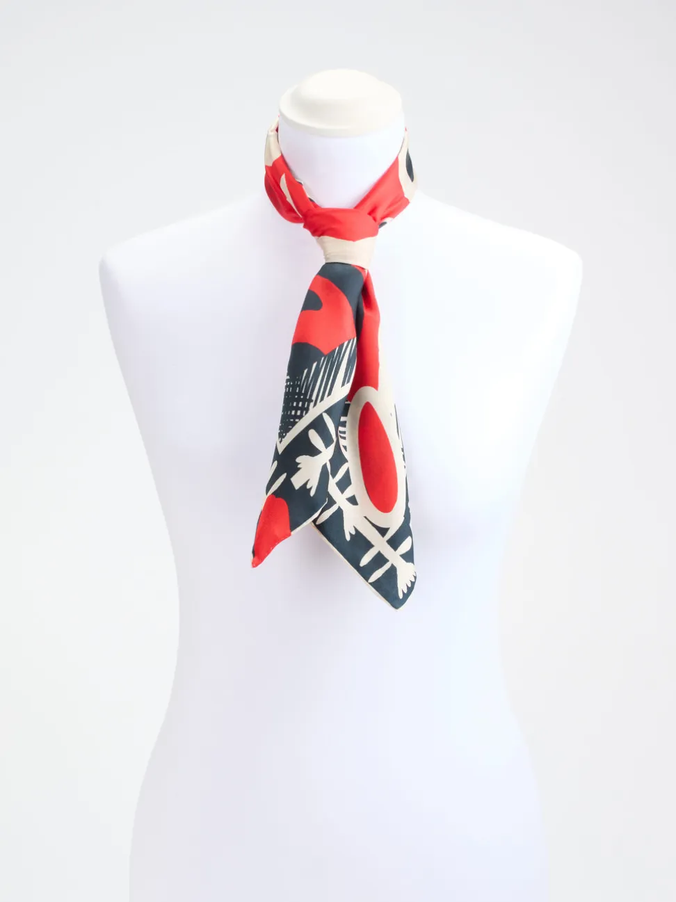 Lua Accessories – Seidentuch aus Seide in Signalrot