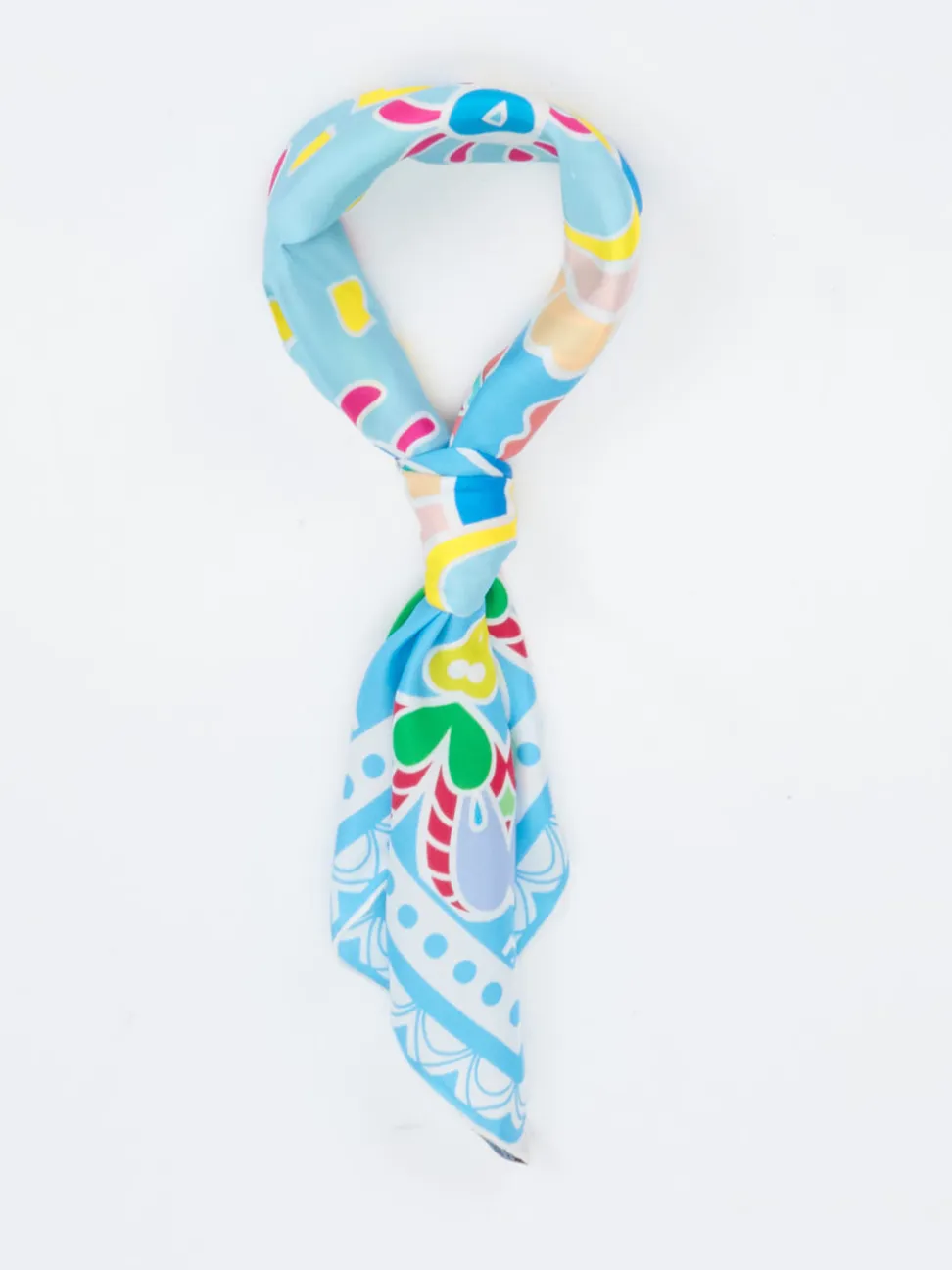 Lua Accessories – Seidentuch aus glänzender Seide multicolor