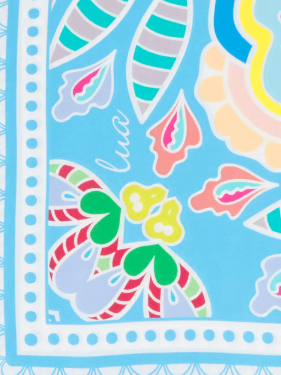 Lua Accessories – Seidentuch aus glänzender Seide multicolor