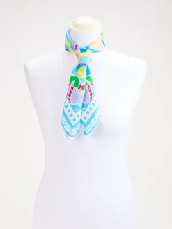 Lua Accessories – Seidentuch aus glänzender Seide multicolor