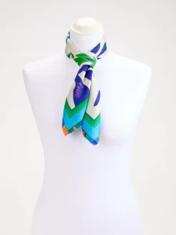 Lua Accessories – Seidentuch aus Seide in Kobaltblau