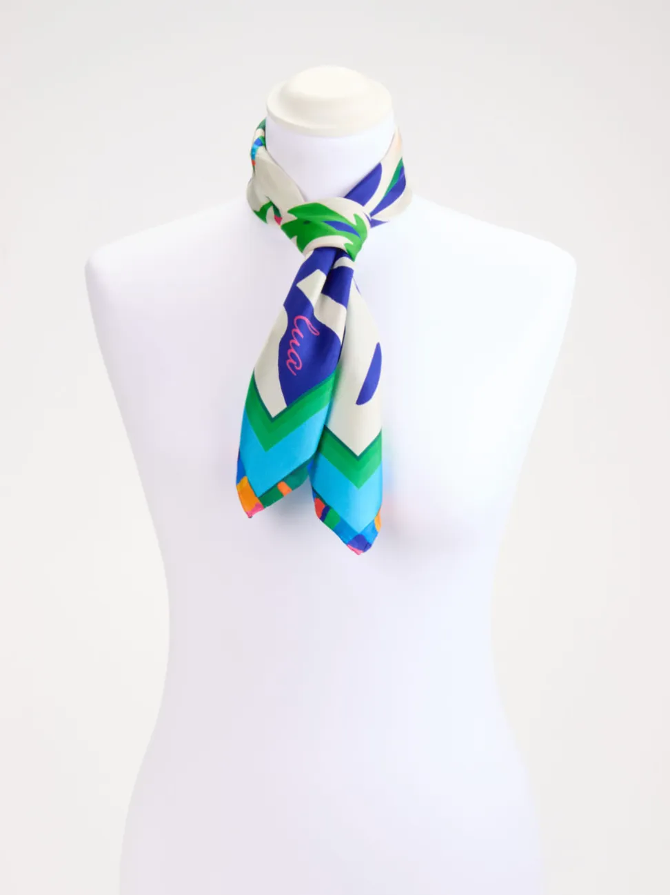 Lua Accessories – Seidentuch aus Seide in Kobaltblau
