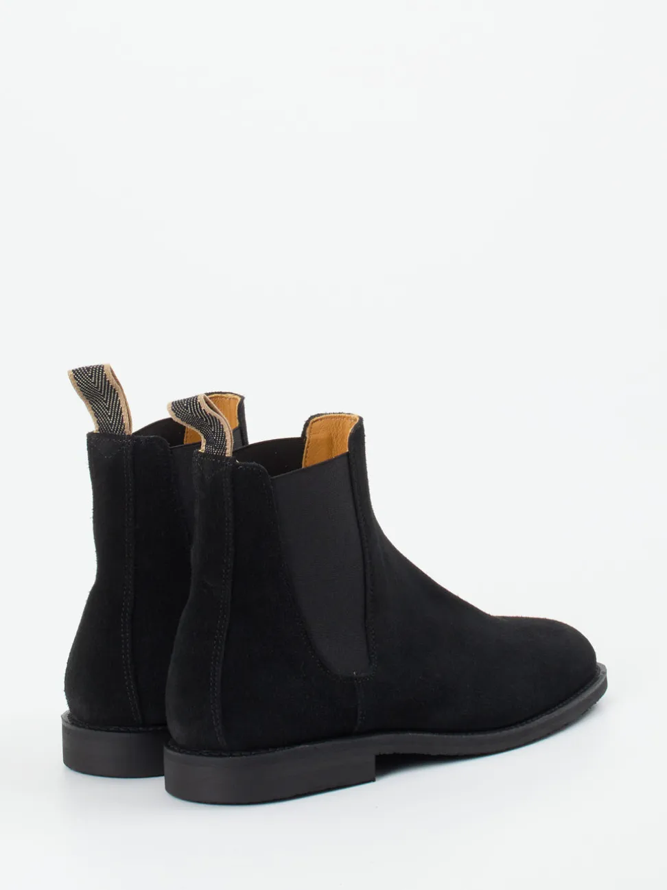 Ludwig Reiter – Chelsea Boots aus Veloursleder Schwarz