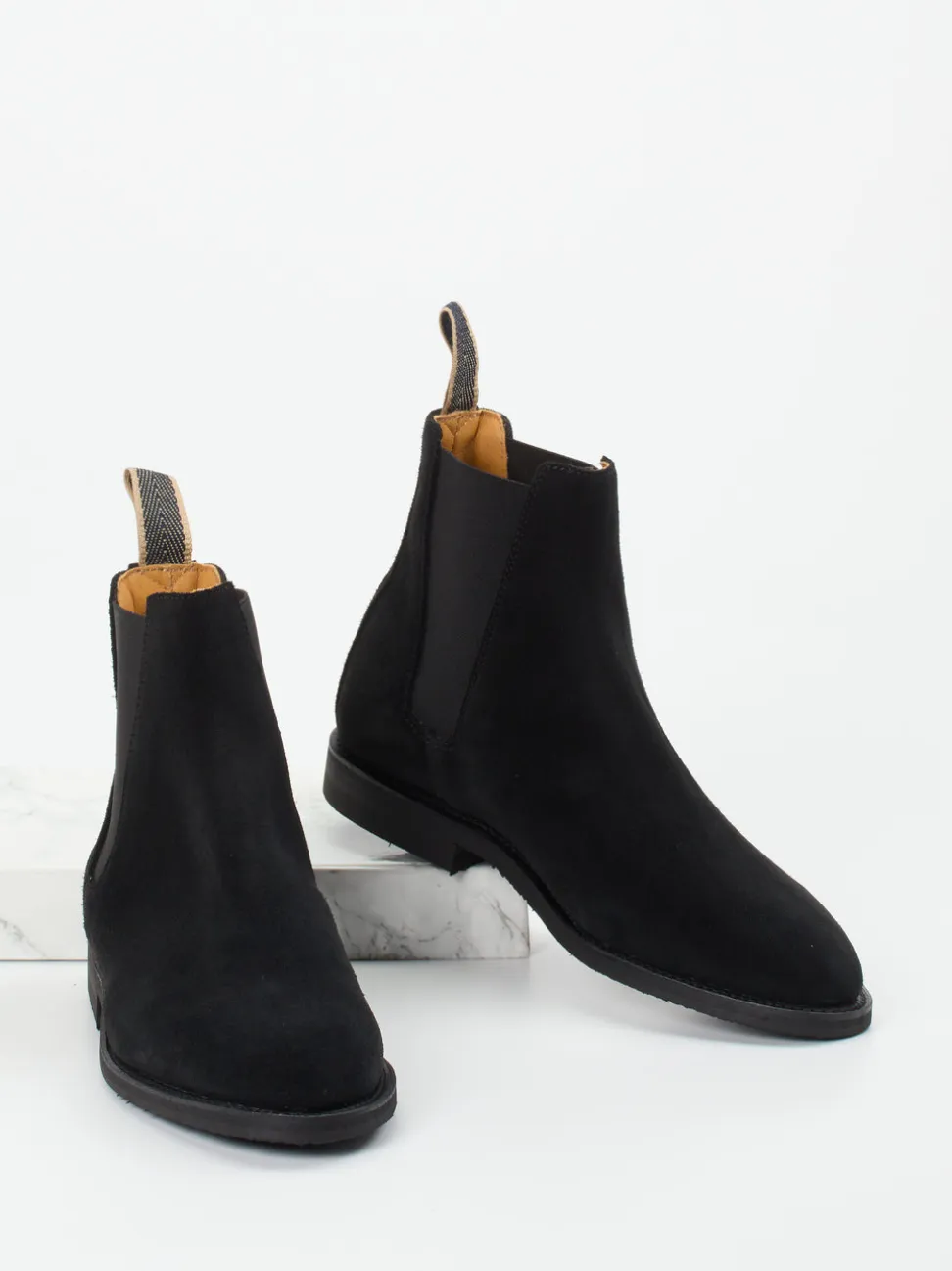 Ludwig Reiter – Chelsea Boots aus Veloursleder Schwarz