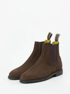 Ludwig Reiter – Chelsea Boots aus Veloursleder braun
