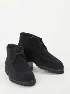 Ludwig Reiter – Desert Boots aus Veloursleder Schwarz