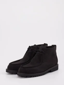 Ludwig Reiter – Desert Boots aus Veloursleder schwarz