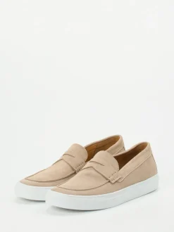 Ludwig Reiter – Loafer-Sneaker aus Veloursleder Beige
