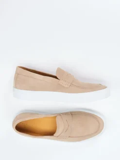 Ludwig Reiter – Loafer-Sneaker aus Veloursleder Beige