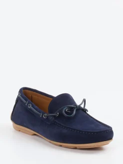 Ludwig Reiter – Mokassin aus Veloursleder marineblau