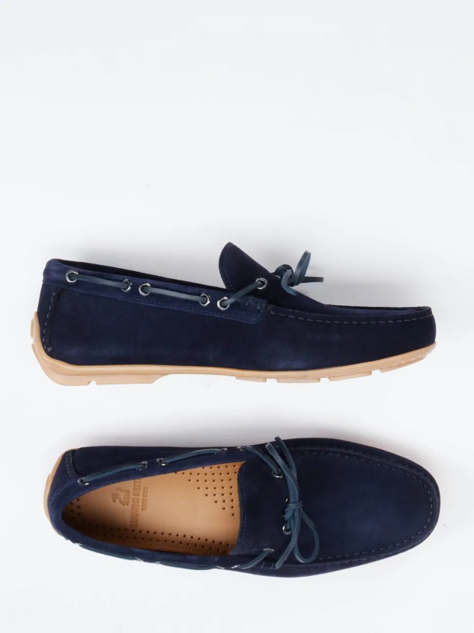 Ludwig Reiter – Mokassin aus Veloursleder marineblau