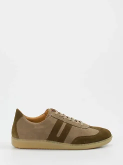 Ludwig Reiter – Retro-Sneaker aus Veloursleder taupe