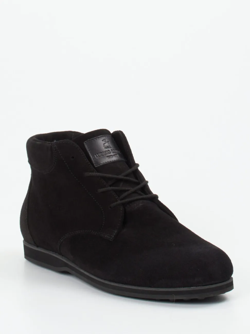 Ludwig Reiter – Schnürboots aus Veloursleder schwarz