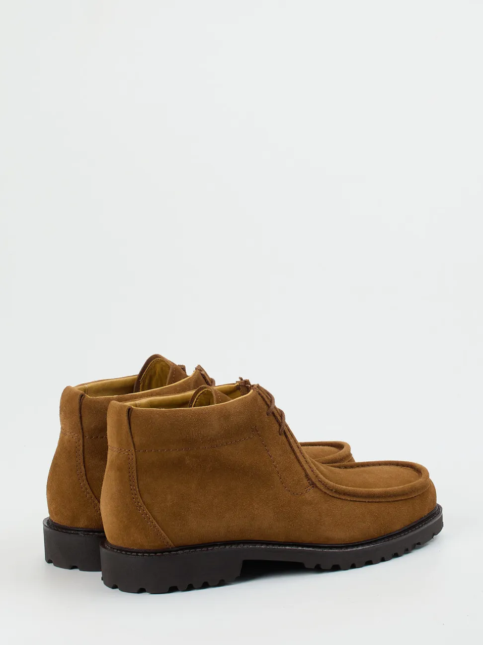 Ludwig Reiter – Schnürboots aus Veloursleder cognacbraun