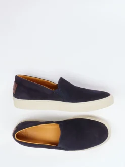 Ludwig Reiter – Slip-On Sneaker aus Veloursleder Dunkelblau