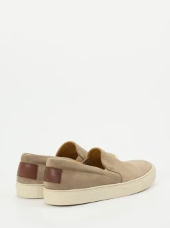 Ludwig Reiter – Slip-Ons aus Veloursleder beige