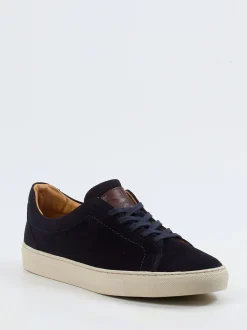 Ludwig Reiter – Sneaker aus Veloursleder Dunkelblau