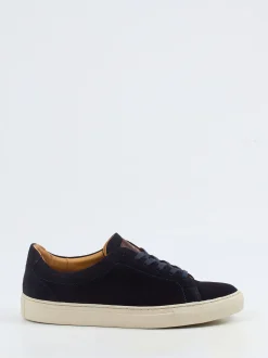 Ludwig Reiter – Sneaker aus Veloursleder Dunkelblau