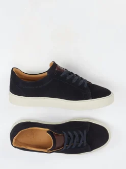 Ludwig Reiter – Sneaker aus Veloursleder Dunkelblau