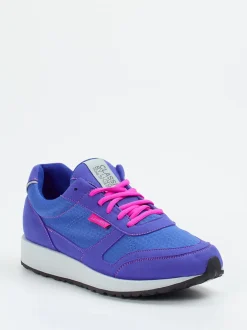 Lunge – Retro-Sneaker aus Textil in Violettblau