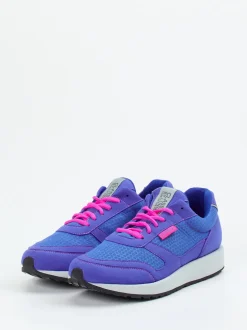Lunge – Retro-Sneaker aus Textil in Violettblau