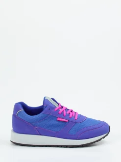 Lunge – Retro-Sneaker aus Textil in Violettblau