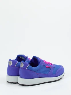 Lunge – Retro-Sneaker aus Textil in Violettblau