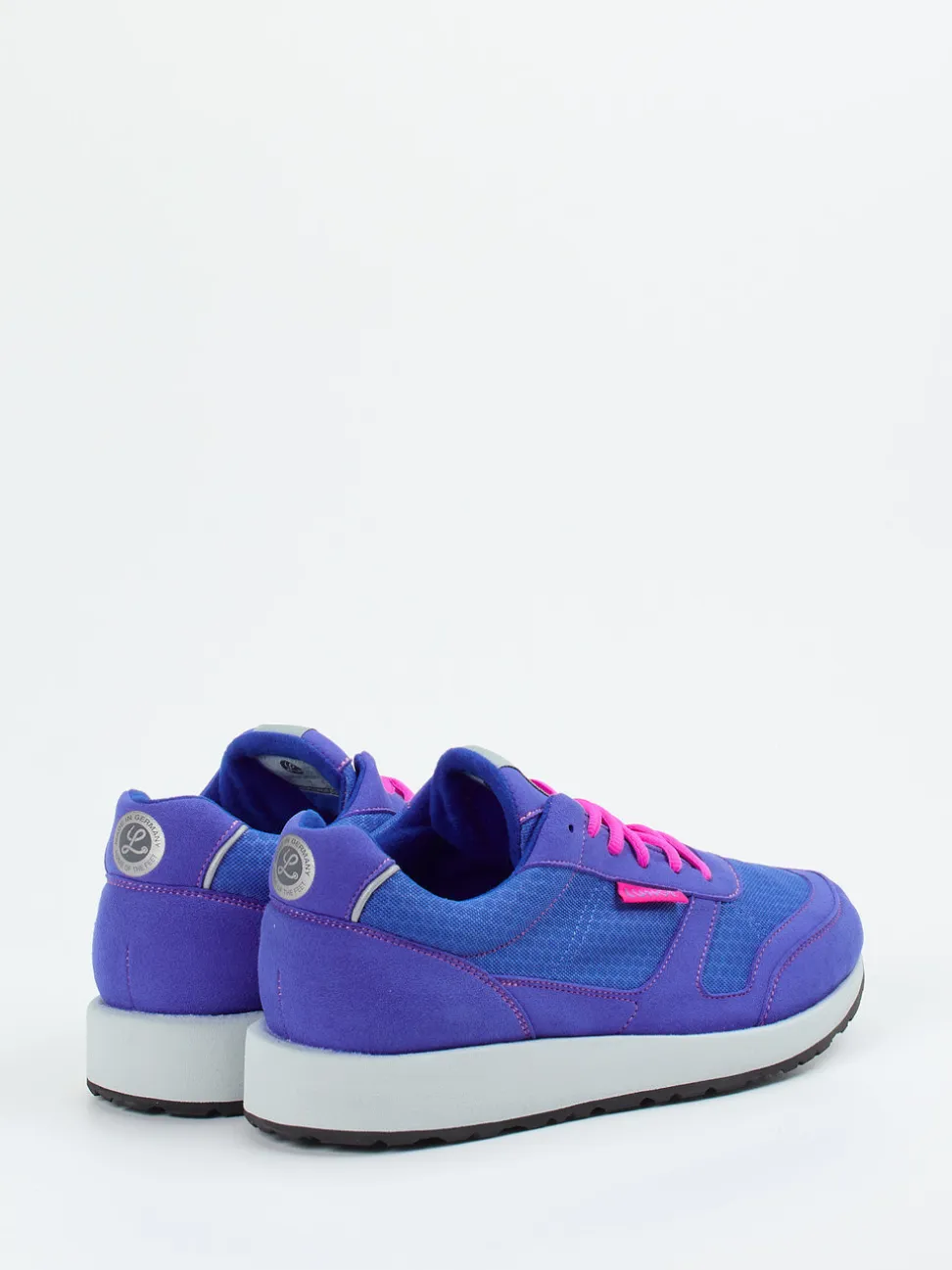 Lunge – Retro-Sneaker aus Textil in Violettblau