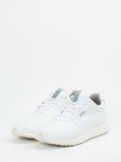 Lunge – Sneaker aus Lammleder Weiß matt