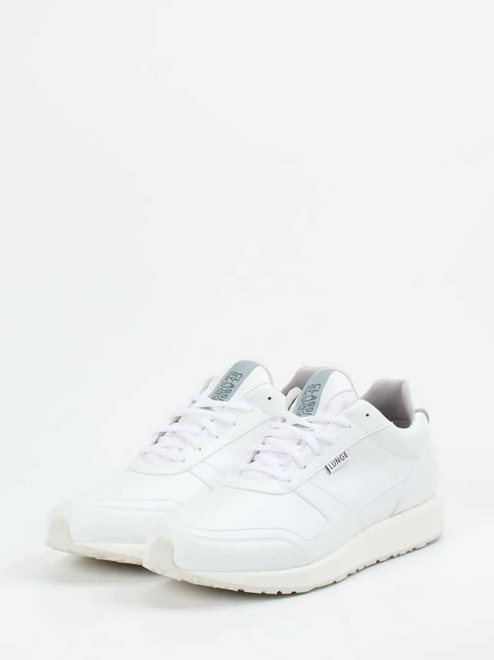 Lunge – Sneaker aus Lammleder Weiß matt
