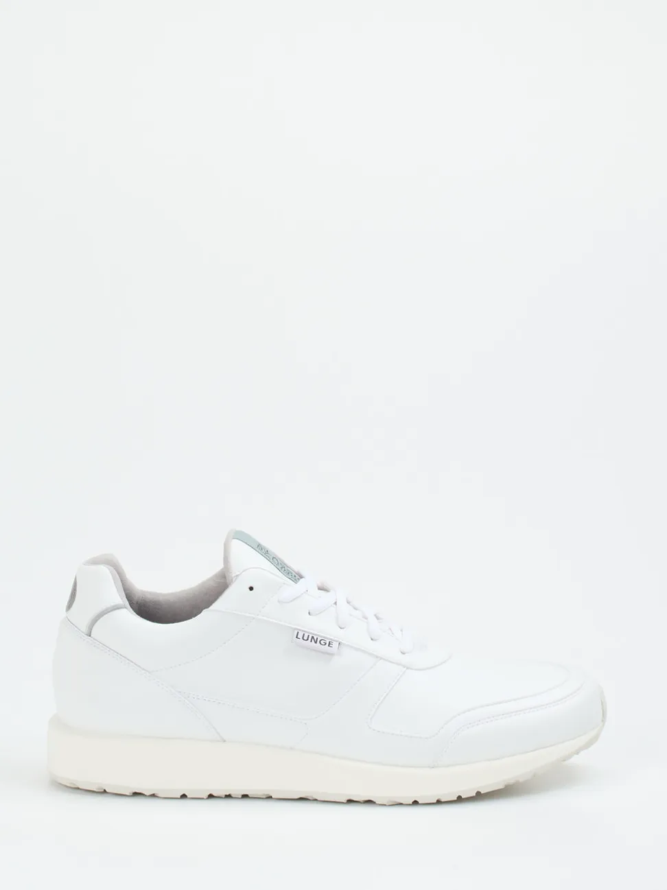 Lunge – Sneaker aus Lammleder Weiß matt
