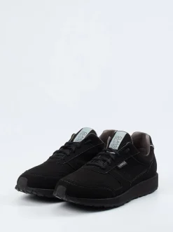 Lunge – Sneaker aus Mikrofaser-Velours Schwarz