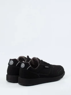 Lunge – Sneaker aus Mikrofaser-Velours Schwarz