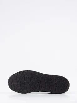 Lunge – Sneaker aus Mikrofaser-Velours Schwarz