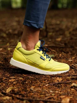 Lunge – Sneaker aus Textil in Limettengelb