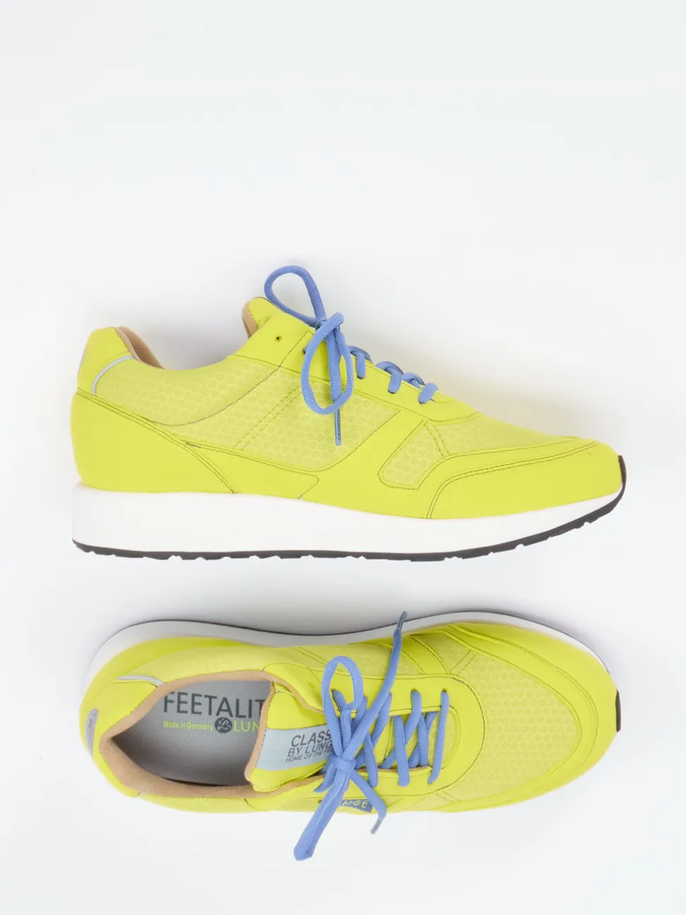 Lunge – Sneaker aus Textil in Limettengelb