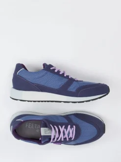 Lunge – Sneaker aus Textil in Indigoblau