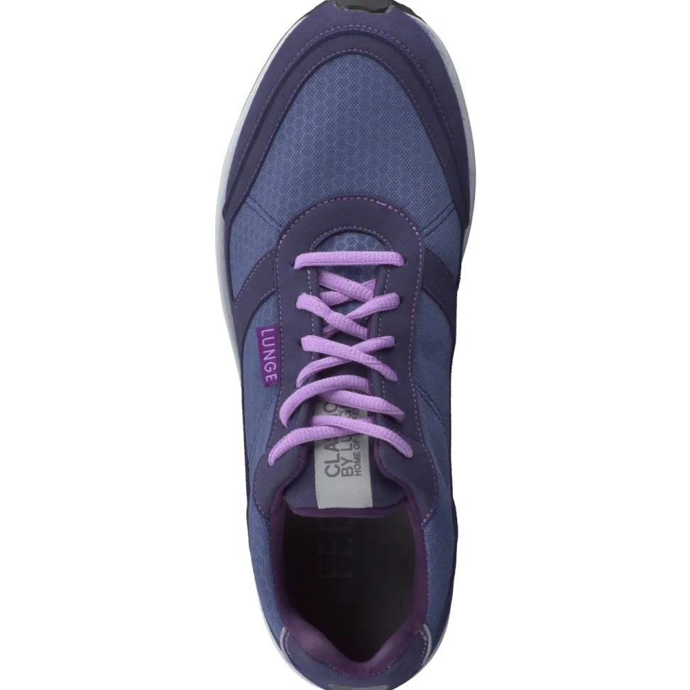 Lunge – Sneaker aus Textil in Indigoblau