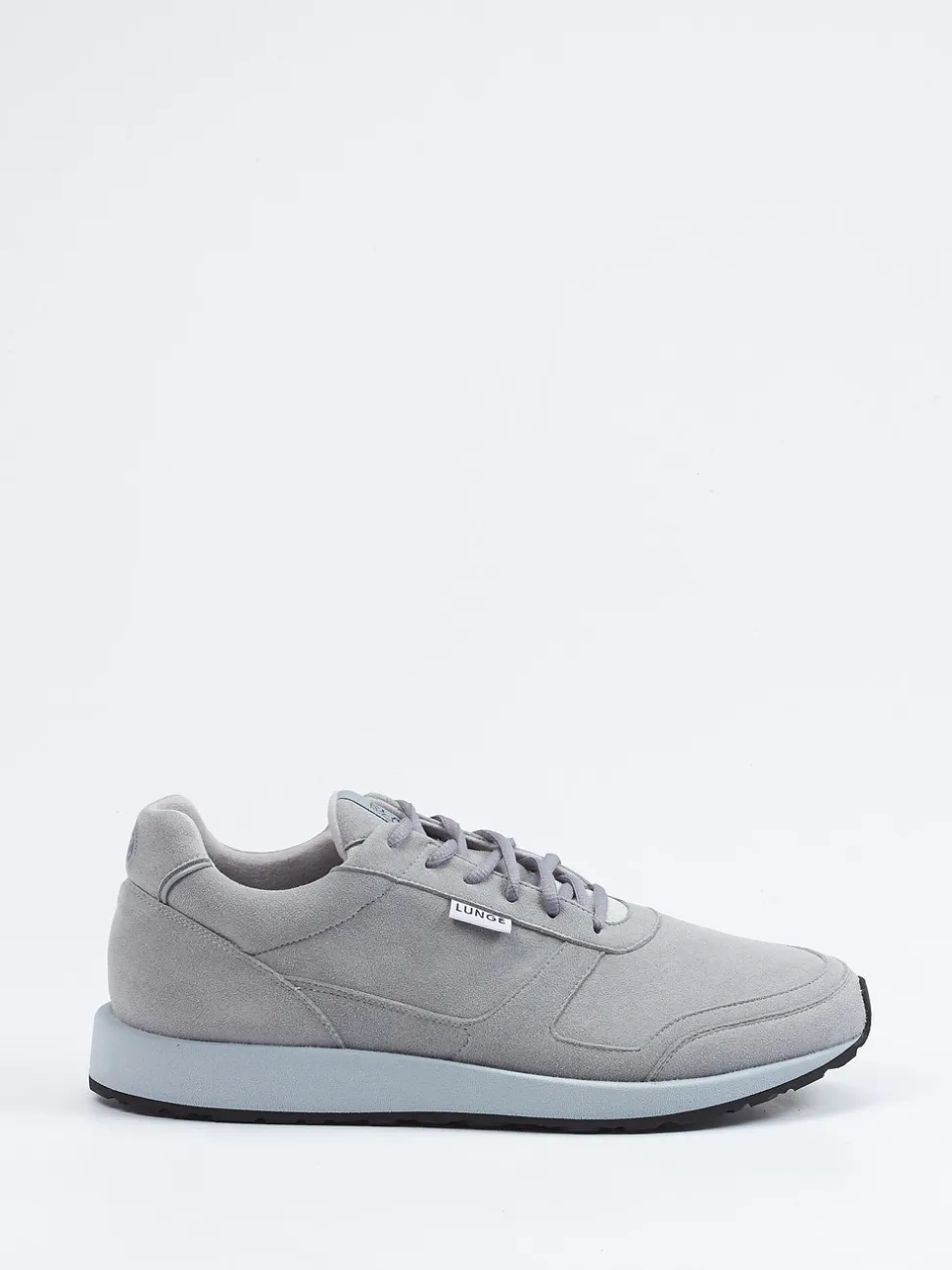 Lunge – Sneaker aus Textil in hellgrauem Velours