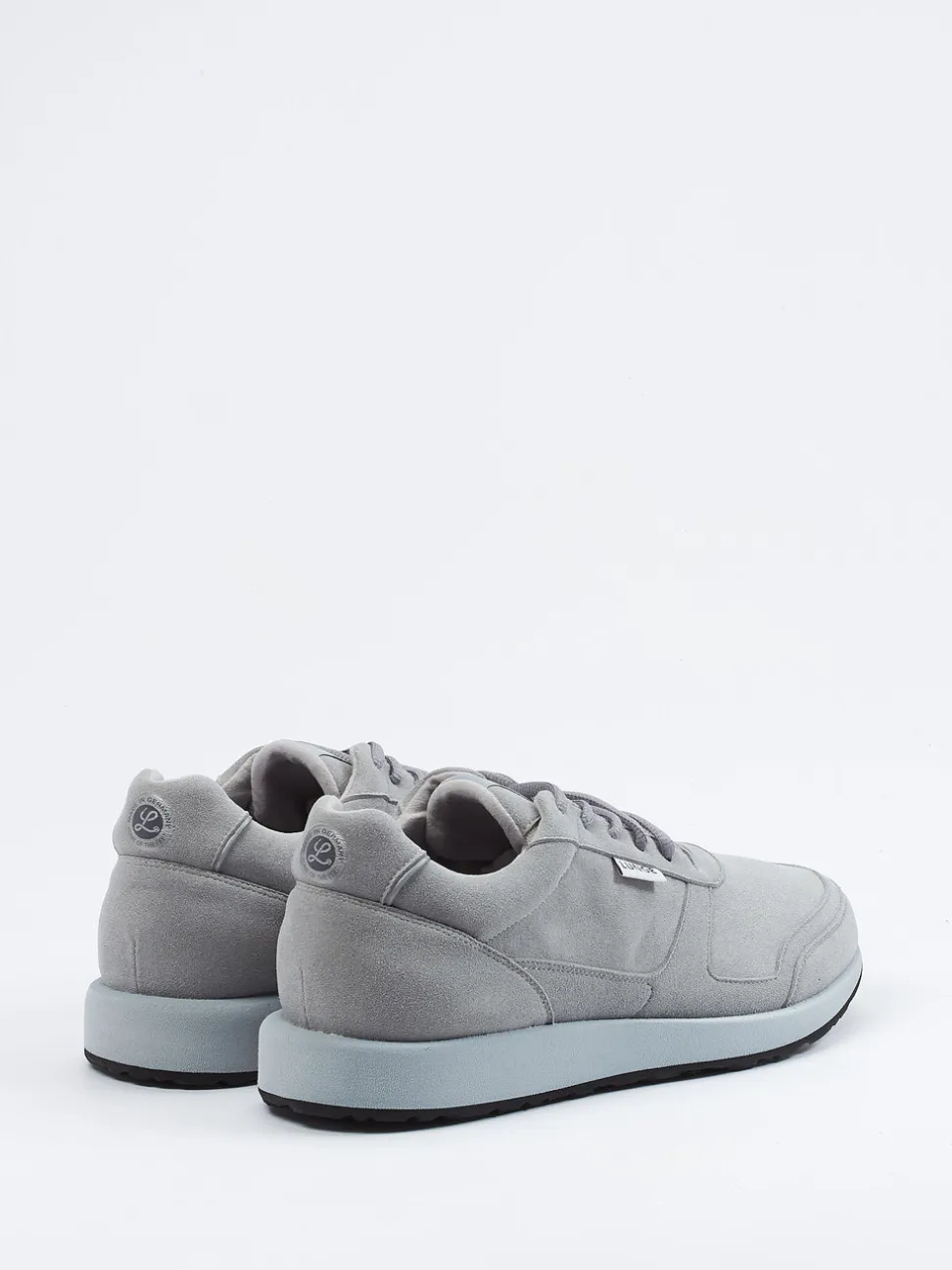 Lunge – Sneaker aus Textil in hellgrauem Velours