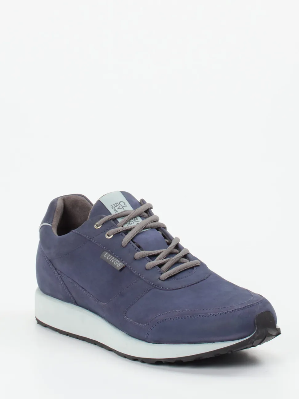 Lunge – Sneaker aus veganem Nubukleder indigoblau