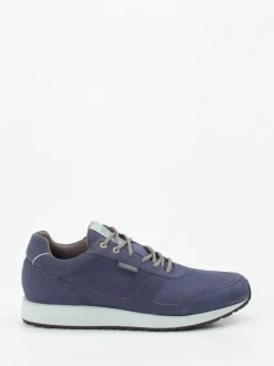 Lunge – Sneaker aus veganem Nubukleder indigoblau