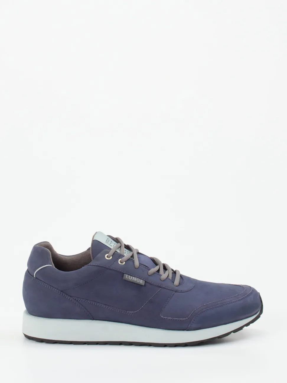 Lunge – Sneaker aus veganem Nubukleder indigoblau