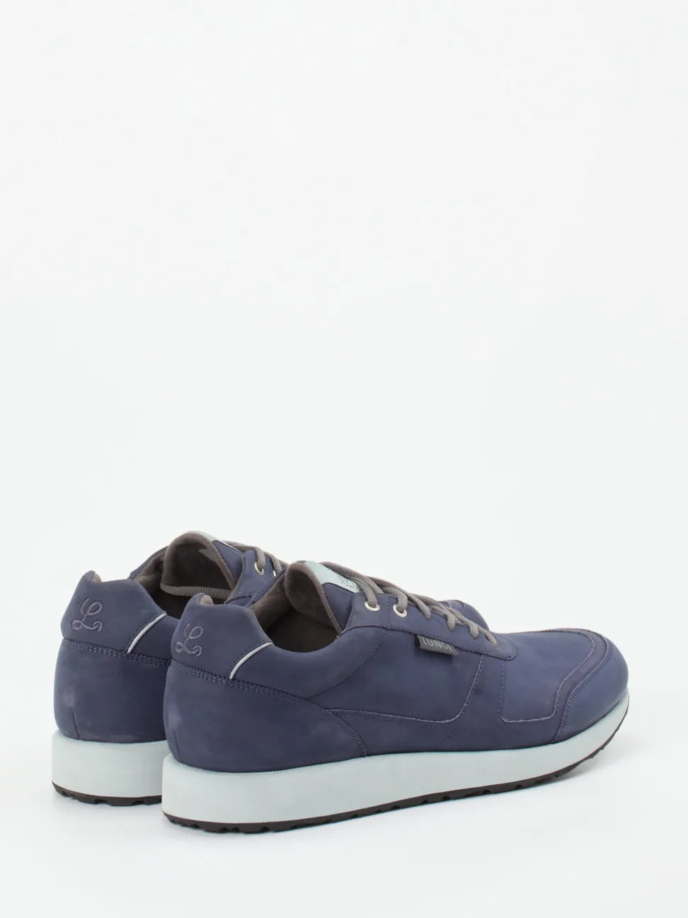 Lunge – Sneaker aus veganem Nubukleder indigoblau