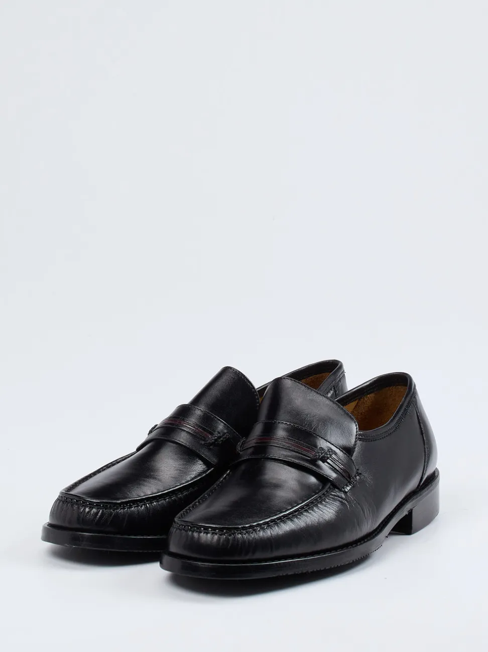 Maestro Eugenio – Penny Loafer aus Lammleder Schwarz