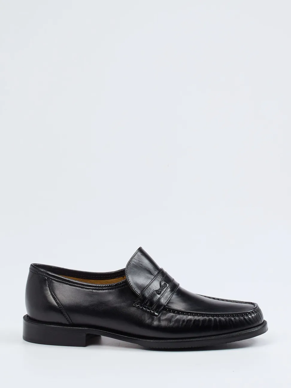 Maestro Eugenio – Penny Loafer aus Lammleder schwarz