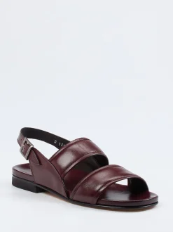 Maestro Eugenio – Sandalen aus Ziegenleder bordeauxrot