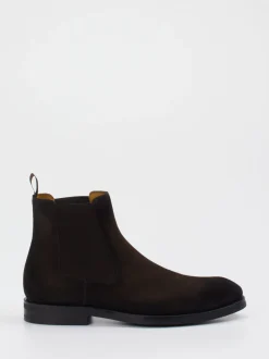 Magnanni – Chelsea Boots aus Veloursleder Dunkelbraun