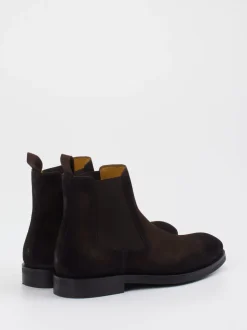Magnanni – Chelsea Boots aus Veloursleder Dunkelbraun