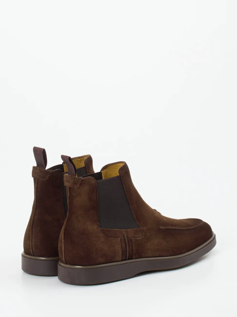 Magnanni – Chelsea Boots aus Veloursleder dunkelbraun